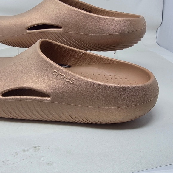 Crocs Mellow Shine Recovery Clog Mens 13 Rose Gold NWT Metallic Slip On 209282 main image 15